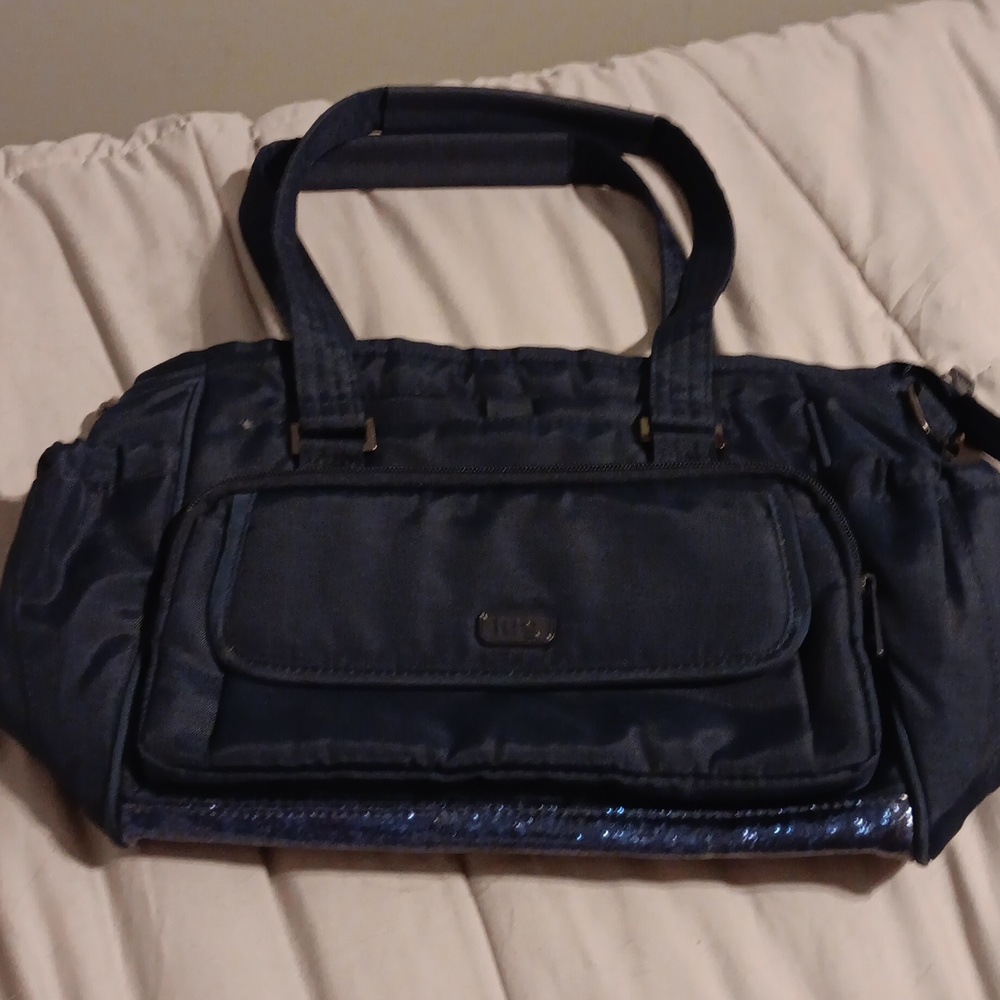 Lug Promenade Blue Nylon Shoulder Bag